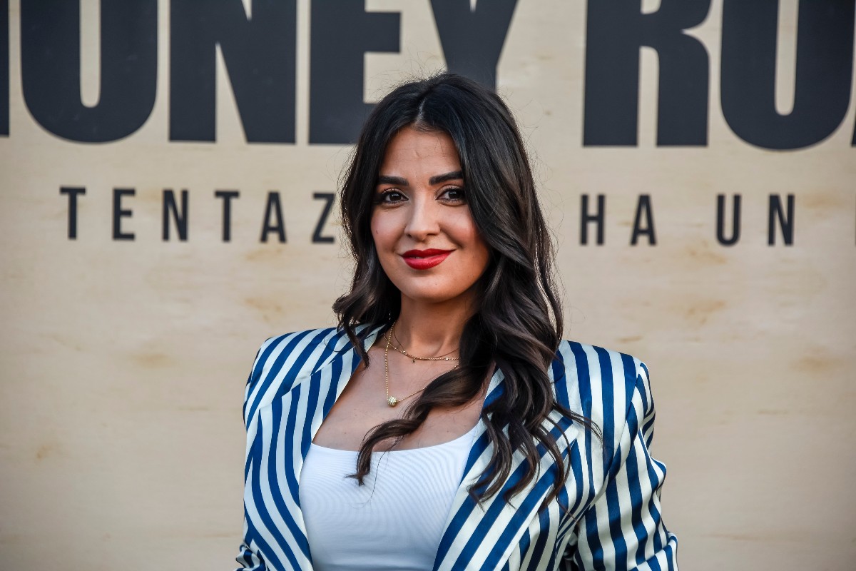 Il giornalista italiano Fabio Caressa presenta a Milano Money Road, il nuovo programma Sky, con la partecipazione della giornalista Sarah Castellana.