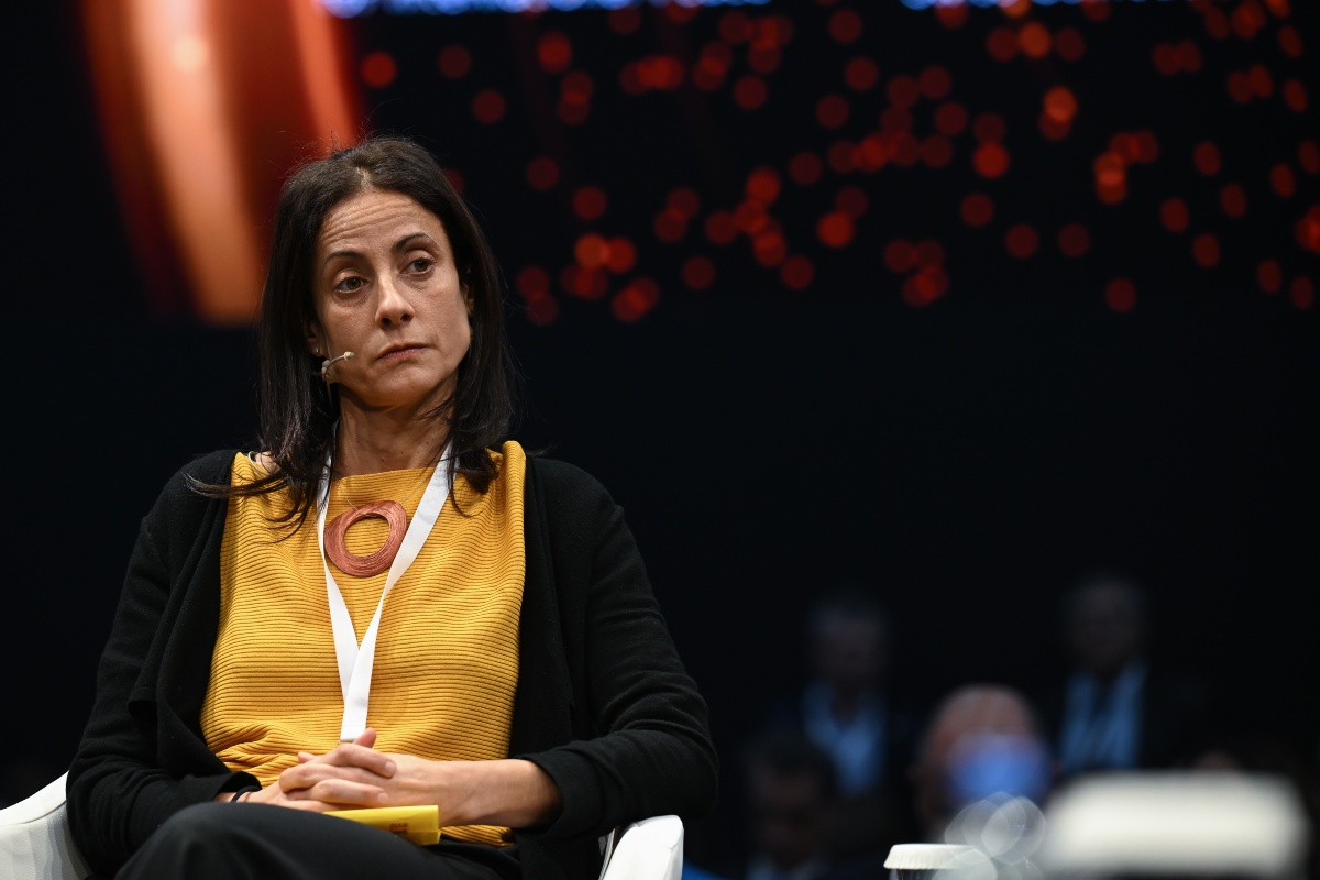 Nathalie Tocci, direttrice dell’Istituto Affari Internazionali (IAI), partecipa al panel intitolato Il futuro dell’architettura della sicurezza europea nell’ambito dell’Antalya Diplomacy Forum (ADF), presso il NEST Congress and Exhibition Center di Antalya, Turchia, il 2 marzo 2024.