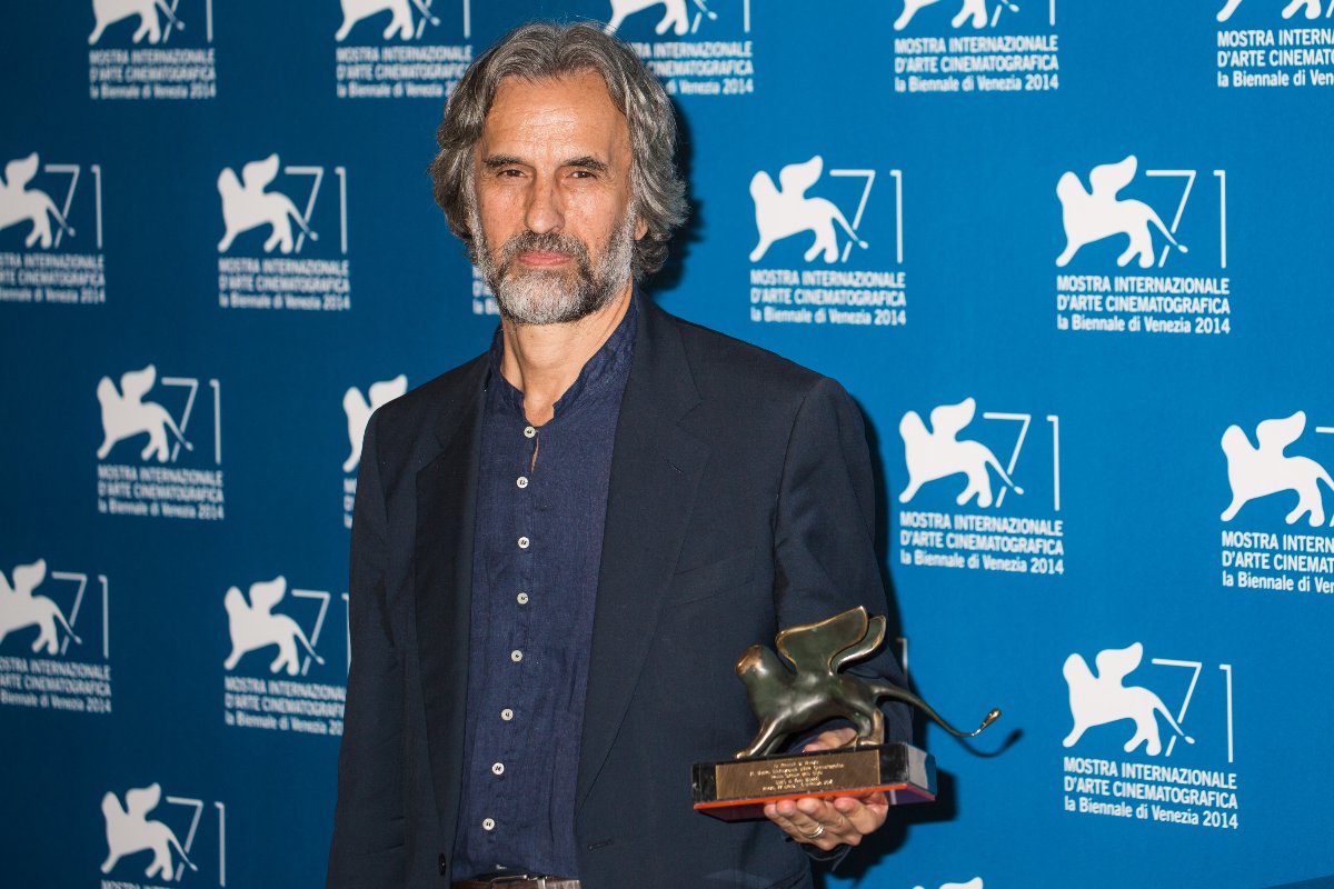 Franco Maresco alla cerimonia di chiusura della 71ª Mostra del Cinema, con il Premio Speciale della Giuria Orizzonti, il 6 settembre 2014 a Venezia, Italia.