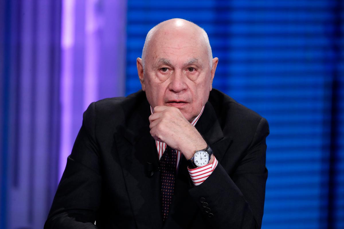 Il Ministro della Giustizia italiano Carlo Nordio ospite del programma televisivo Porta a Porta. Roma (Italia), 20 dicembre 2022.