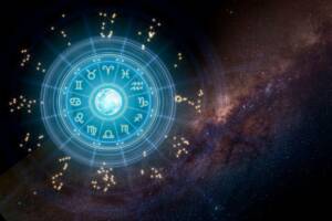 Simboli zodiacali affiancati dalle rispettive costellazioni celesti
