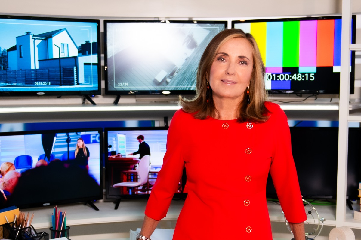 Barbara Palombelli fotografata in primo piano