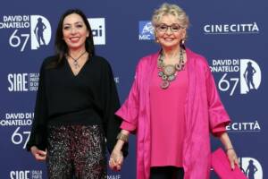 Verdiana Pettinari ed Enrica Bonaccorti sul red carpet della 67ª edizione dei David di Donatello a Cinecittà Studios