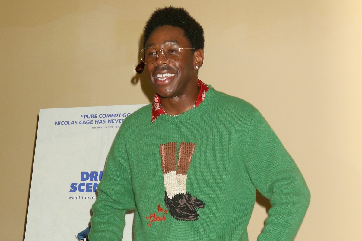 Tyler, The Creator sorridente al Bruin Theater d Los Angeles