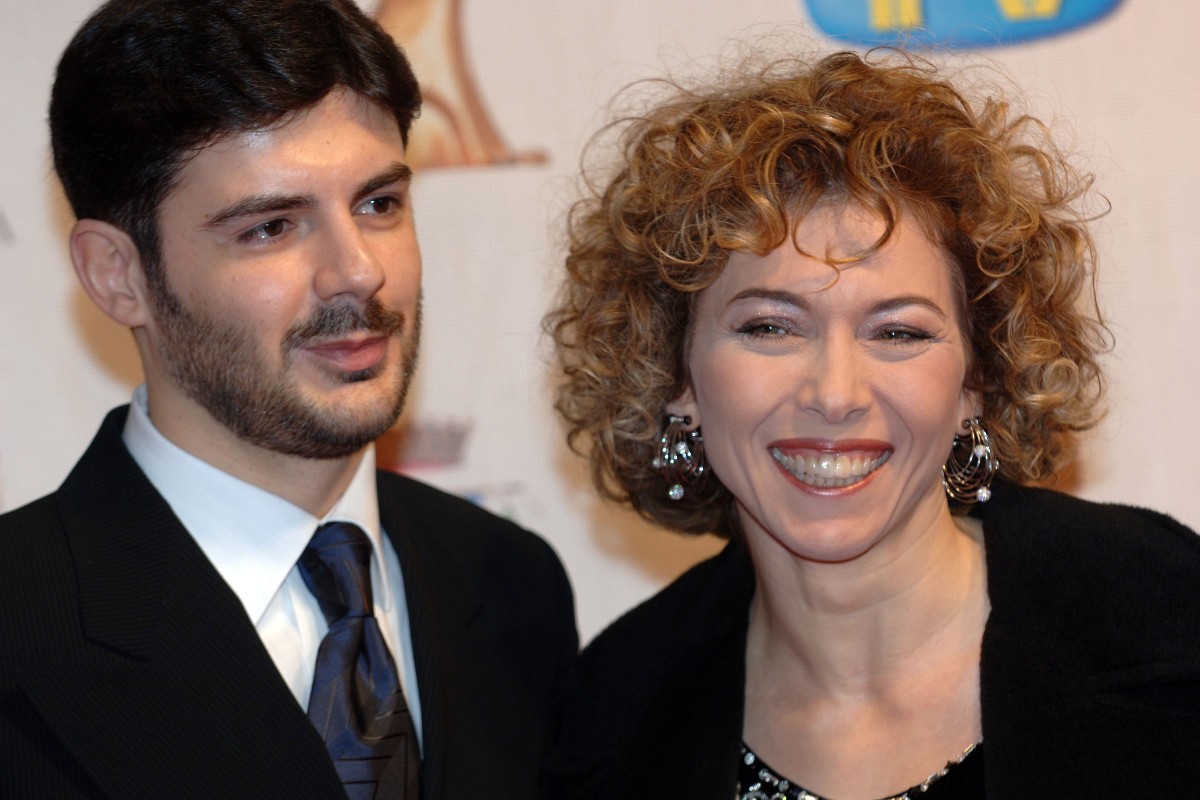 Irene Pivetti con l'ex marito Alberto Brambilla partecipano a "TV, Sport, Cinema And Music Italian Awards" all'Auditorio, 22 gennaio 2006, Roma, Italia.  (Photo by Franco Origlia/Getty Images)