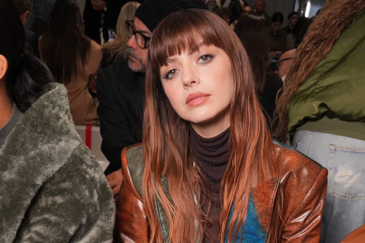 Annalisa alla sfilata di Ferrari alla Milan Fashion Week