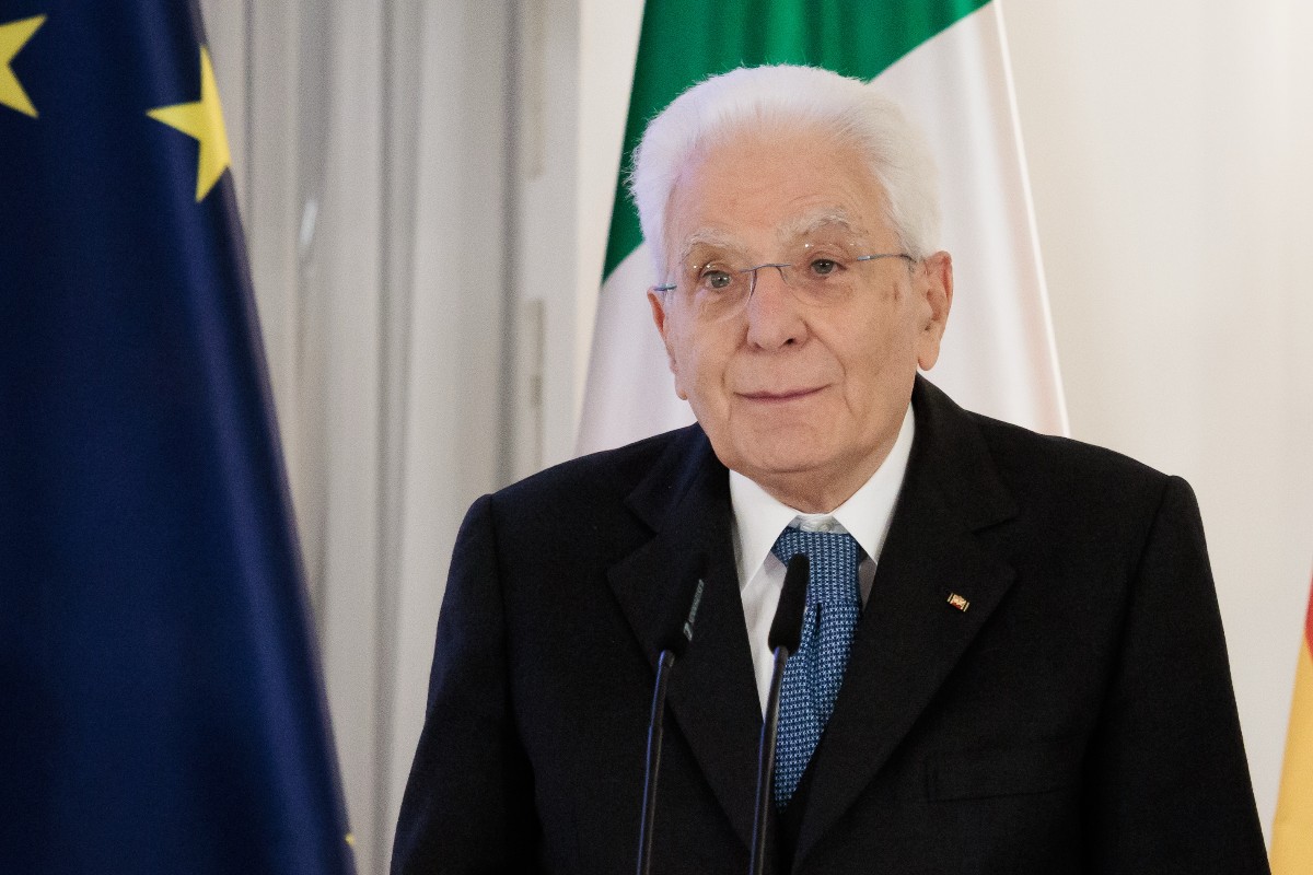 Sergio Mattarella, Presidente dell'Italia, alla cerimonia del "Premio Presidenziale per la Cooperazione Municipale" tra Germania e Italia al Palazzo Bellevue, 15 novembre 2025, Berlino. Foto: Carsten Koall/dpa (Photo by Carsten Koall/picture alliance via Getty Images)