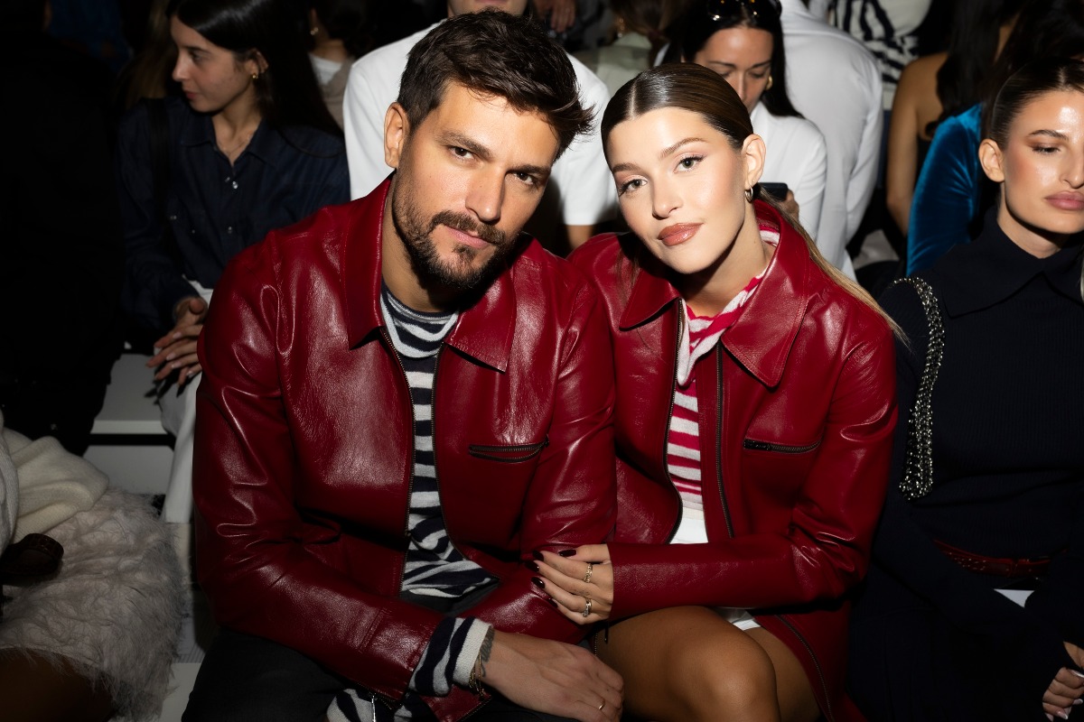 Andrea Zelletta e Natalia Paragoni ospiti alla sfilata di Iceberg durante la Milano Fashion Week