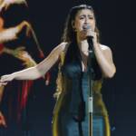 Delia Buglisi, in arte Delia, si esibisce sul palco di "X Factor", 20 Novembre 2025, Milano, Italia. (Photo by Stefania D'Alessandro/Getty Images)