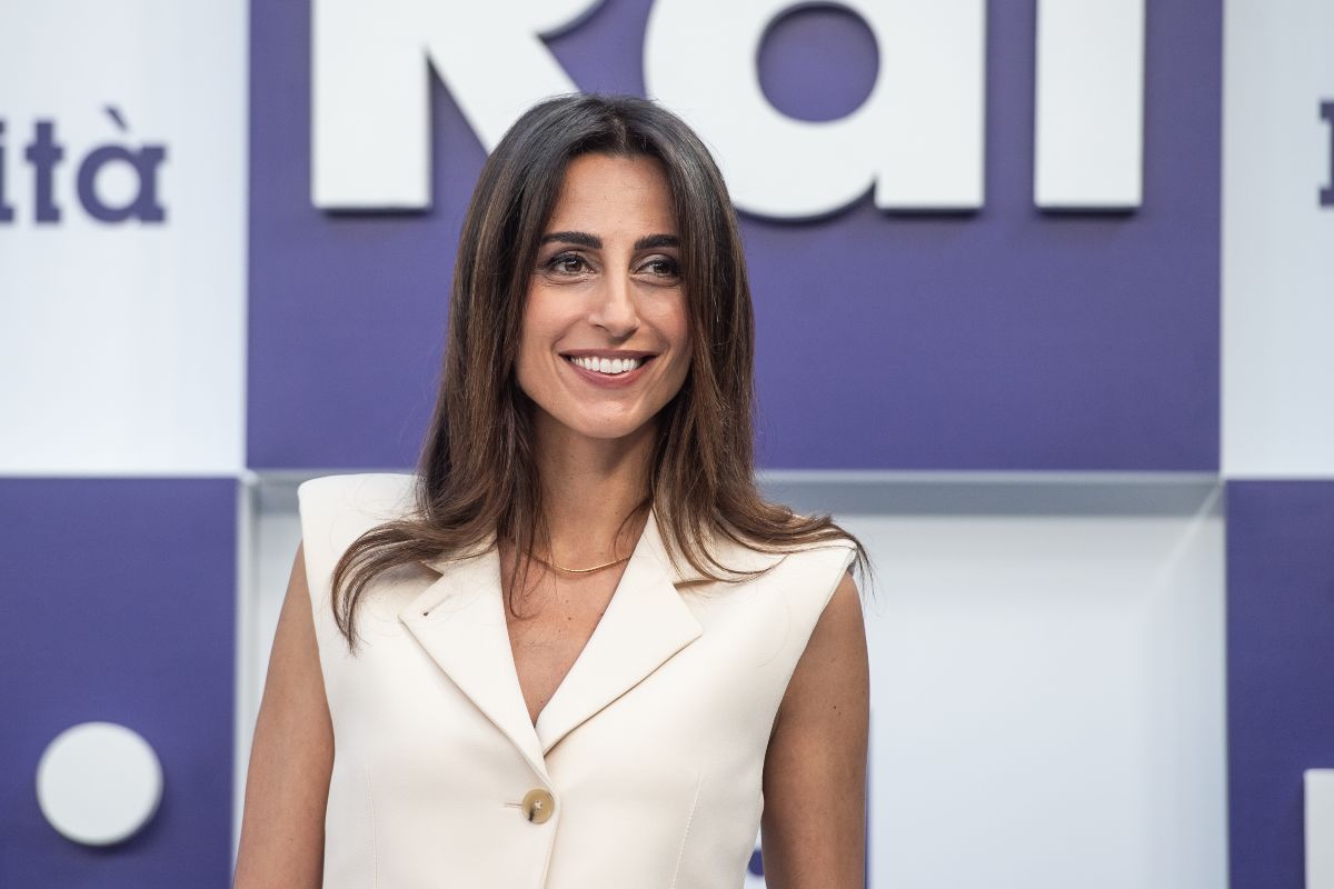 Giorgia Cardinaletti alla presentazione del palinsesto RAI TV 2025/2026 all'Auditorium Domenico Scarlatti, 27 giugno 2025, Napoli, Italia. (Foto di Ivan Romano/Getty Images)