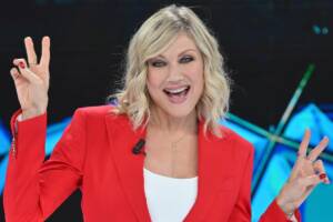 Natasha Stefanenko nel corso della trasmissione Chi può batterci?