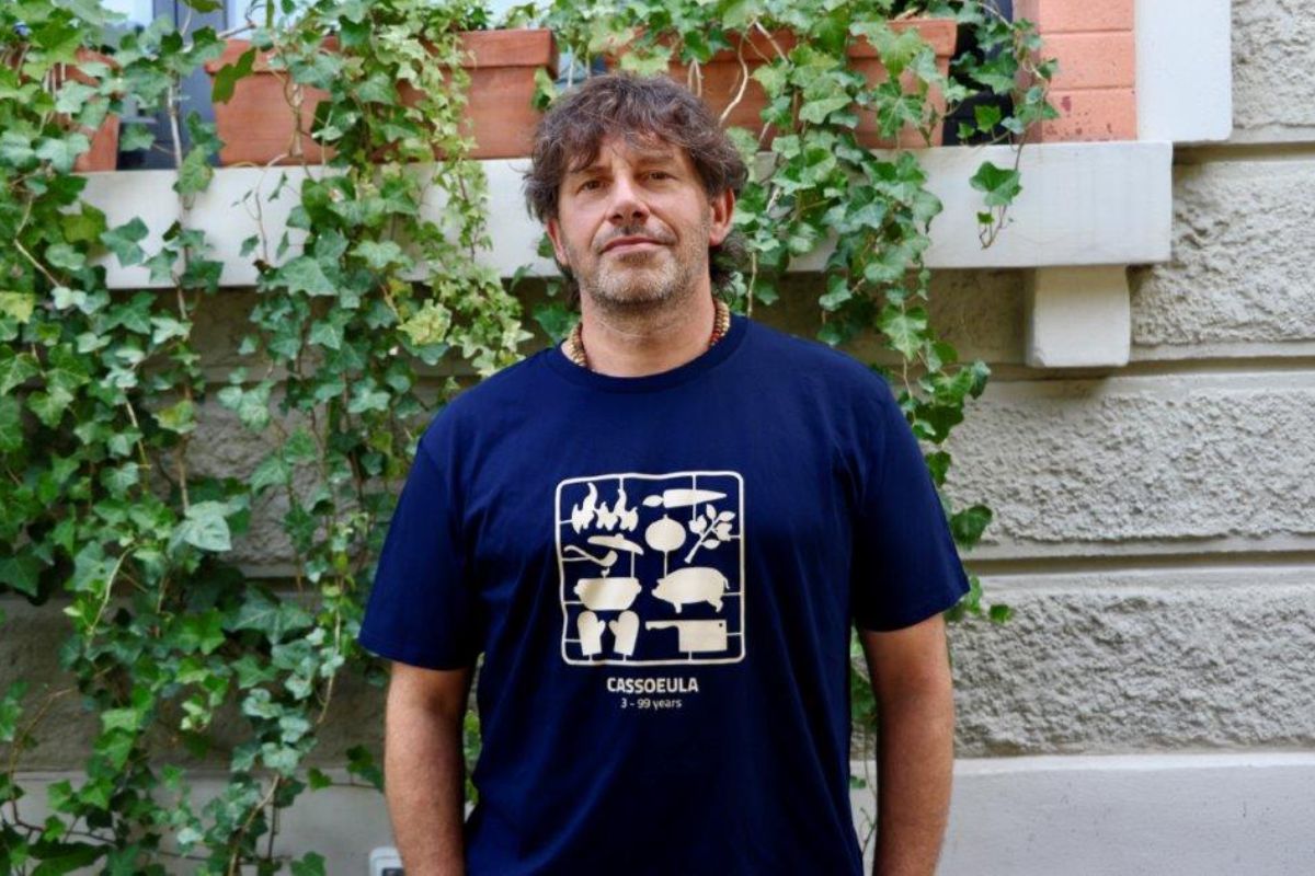 Uno scatto ravvicinato dello chef Cesare Battisti