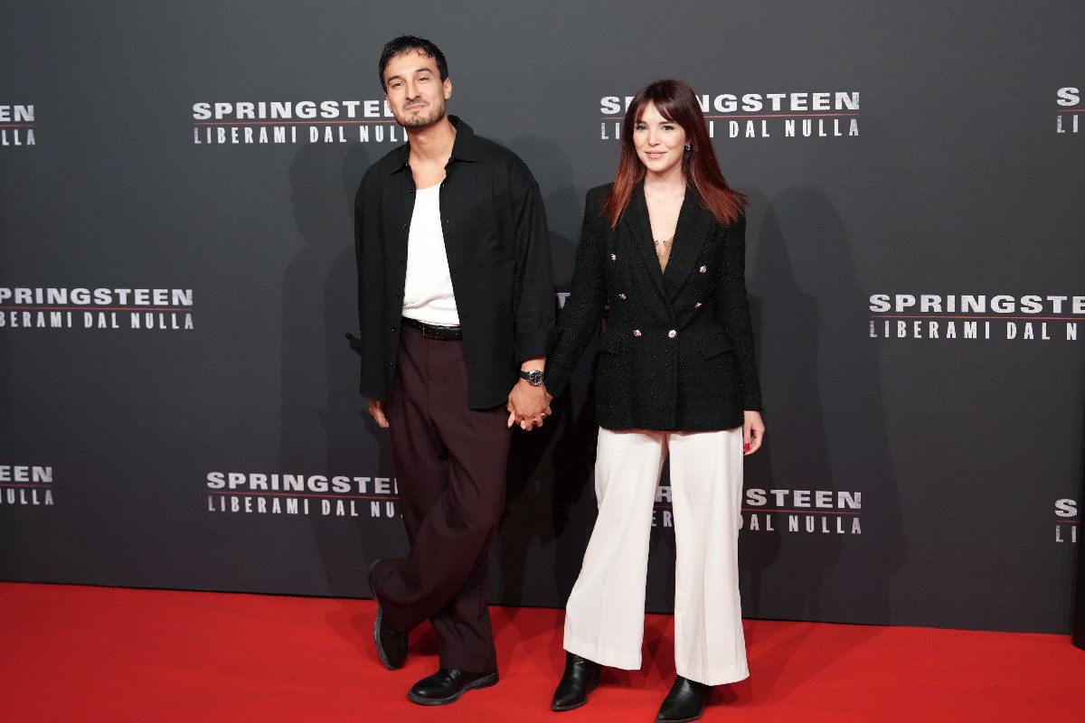 Andrea Dianetti e Miriam Milani sul red carpet del film Springsteen – Liberami dal nulla