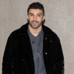 Andrea Iannone ospite alla sfilata di Giorgio Armani durante la Milano Fashion Week
