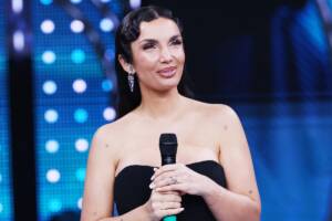 Elettra Lamborghini alla finale di Sanremo Giovani presso il Palafiori.