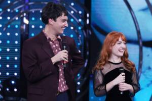 Maria Antonietta e Colombre alla finale di Sanremo Giovani al Palafiori.
