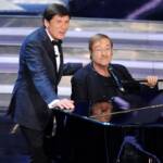 Gianni Morandi e Lucio Dalla al 62esimo Festival di Sanremo