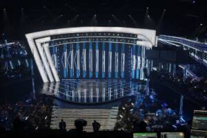 Il palco del Teatro Ariston di Sanremo 2026