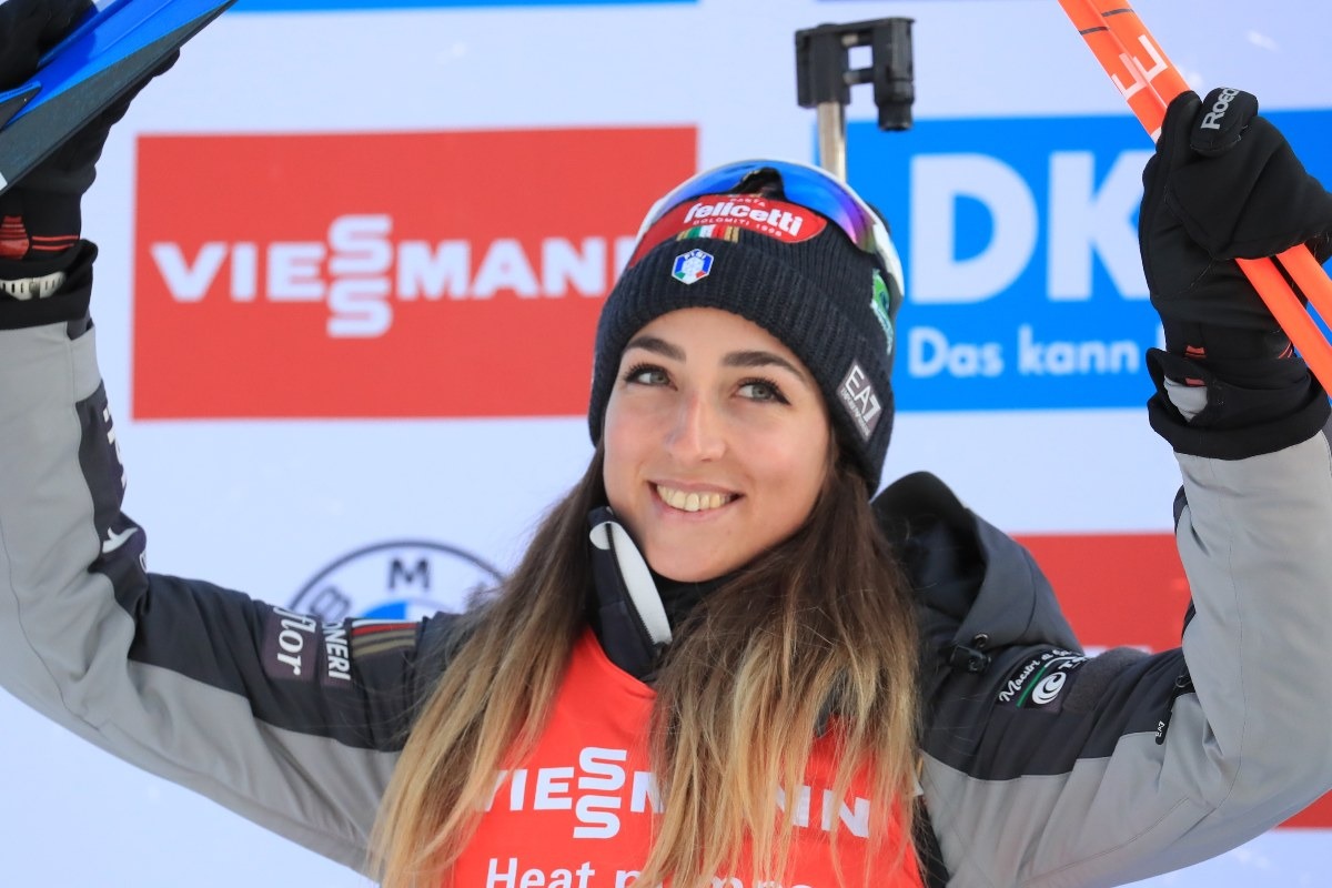 Lisa Vittozzi (ITA), Coppa del Mondo di Biathlon. Le Grand-Bornand, FRANCIA, 17 dicembre 2022. Gara di inseguimento femminile (Women's Pursuit Race)