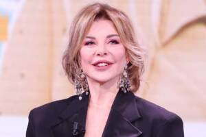 Alba Parietti ospite al programma “TV Talk” negli studi Rai