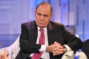 Bruno Vespa conduce la trasmissione 30 anni di Porta a Porta