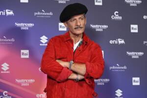 Fiorello (Rosario Tindaro Fiorello) nella sala stampa del 74° Festival di Sanremo