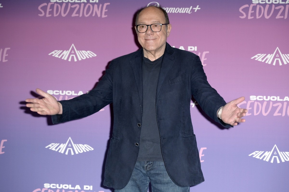 Carlo Verdone alla presentazione del film "Scuola di seduzione"