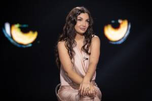 Elettra Lamborghini ospite a Belve nella puntata del 21 aprile 2026. ph Stefania Casellato