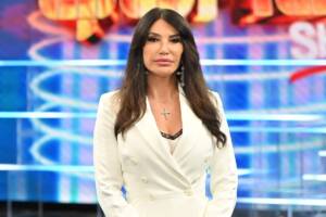 Carmen Di Pietro durante la conferenza stampa del programma Tale e Quale Show