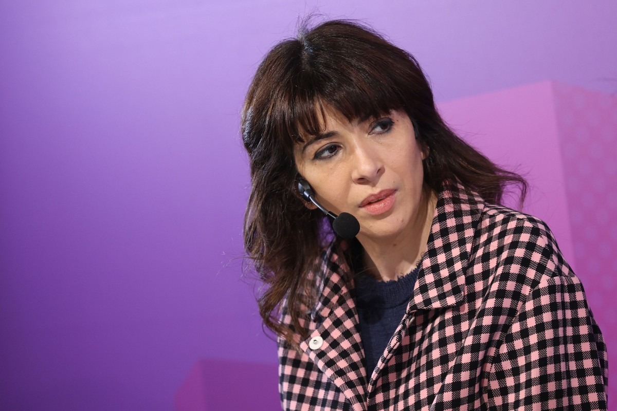 Ester Viola durante l'intervento all'evento Cosmopolitan "The Place - Fuorisalone", BASE Milano, 22 Aprile 2023 Milano, Italia. (Foto di: Vittorio Zunino Celotto/Getty Images)