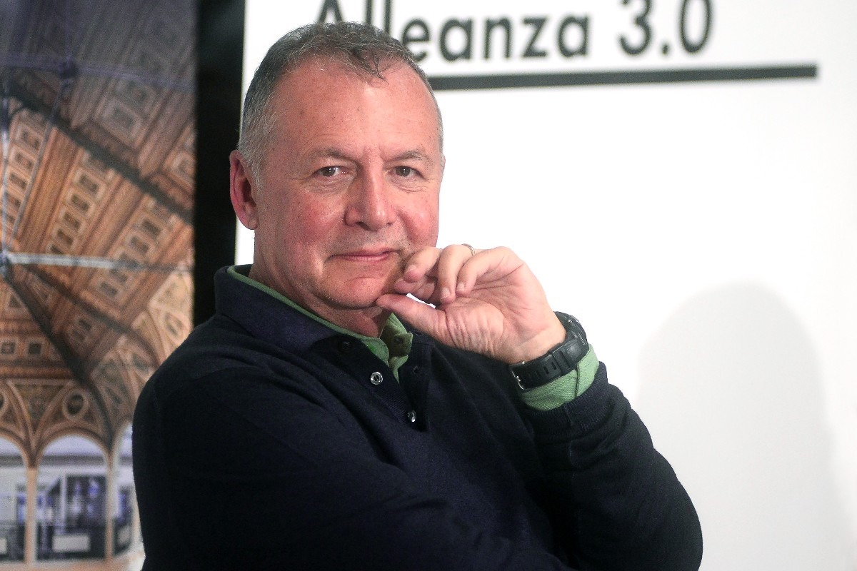 Piero Colaprico alla presentazione del suo libro "Requiem per un killer", Borsa Hall Library, 22 Marzo 2023, Bologna, Italia. (Foto di Roberto Serra - Iguana Press/Getty Images)