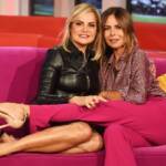 Simona Ventura e Paola Perego durante la trasmissione Citofonare Rai2
