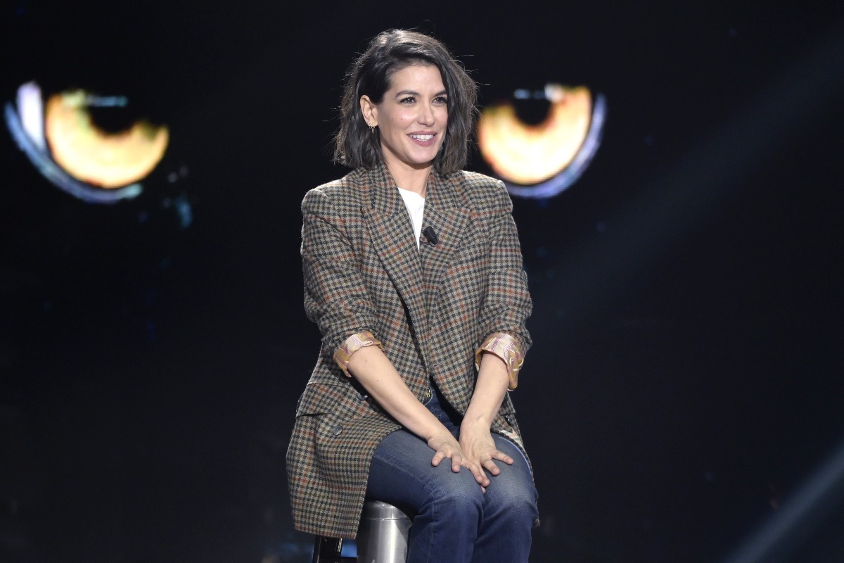 Giulia Michelini, nella foto, Mc Roma 10/04/2026 - trasmissione Rai Tv ‘Belve’ / foto Mario Cartelli/Image 