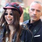Eros Ramazzotti fotografato nel giorno del suo compleanno insieme ad Aurora Ramazzotti