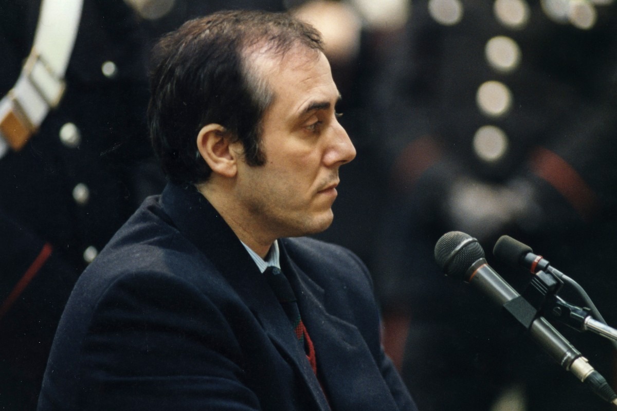 Roberto Savi, nella foto, processo alla Banda della Uno Bianca, Bologna. (Foto di: Universal Archive/Universal Images Group via Getty Images)
