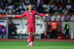 Cristiano Ronaldo durante la partita amichevole internazionale tra Portogallo e Nigeria
