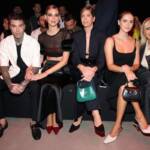 Fedez, Chiara Ferragni, Francesca Ferragni, Valentina Ferragni e Marina Di Guardo presenti da Gucci Ancora