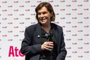 Elisabetta Gualmini durante la manifestazione politica "Festa dell'Europa", organizzata da AtenEU