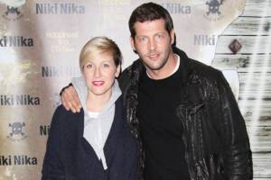 Matteo Materazzi e la moglie Maura partecipano all'inaugurazione del flagship store di Niki Nika