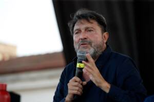 Sigfrido Ranucci durante la terza edizione della Festa nazionale di Alleanza Verdi e Sinistra
